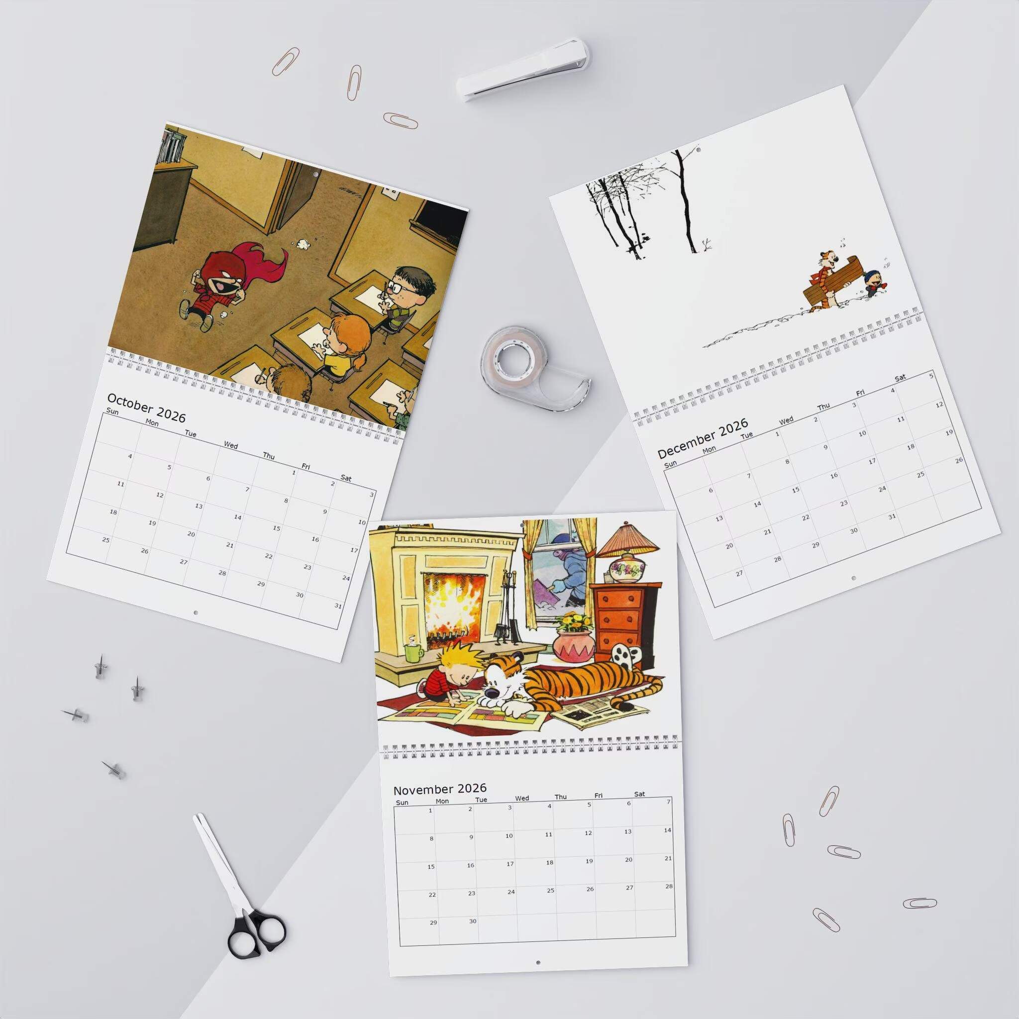 Calvin & Hobbes 2026 Nostalgia Wall Calendar