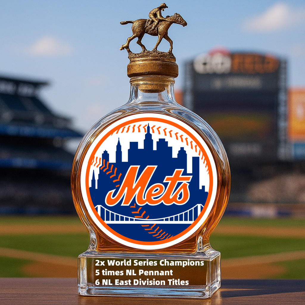New York Mets Whiskey Bottle