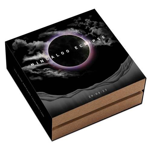 Ningaloo Eclipse 2023 2oz Silver Antiqued Coloured Coin