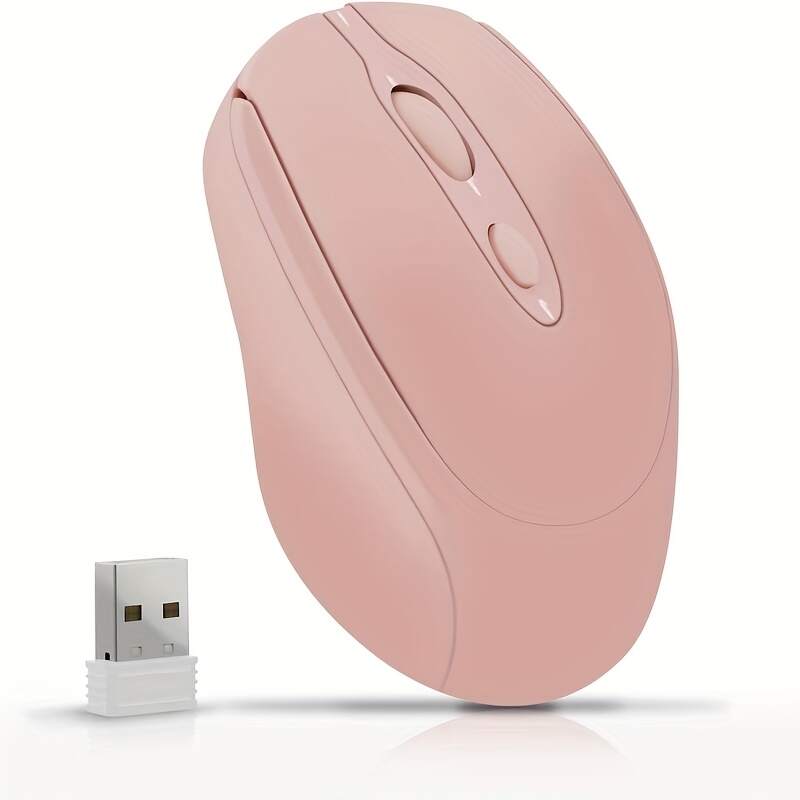 [Wireless Mouse] Rechargeable Wireless Mouse | Updated Small Ergonomic Mouse, 2.4G+Bt Dual-Mode Connection, with USB Receiver, Suitable for Pc Computers, Laptops And Desktops, with Silent Click Function