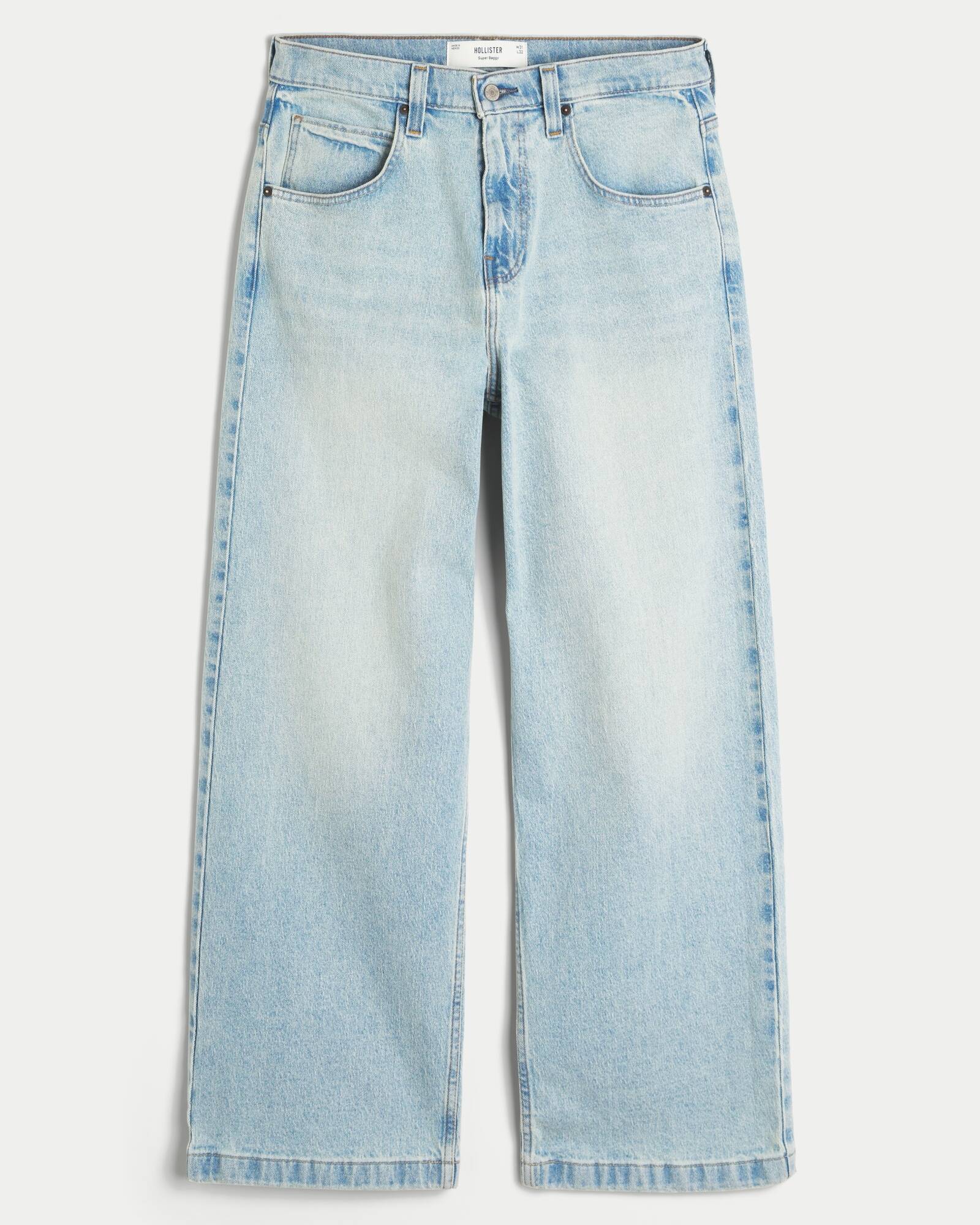 Medium Wash Super Baggy Jeans