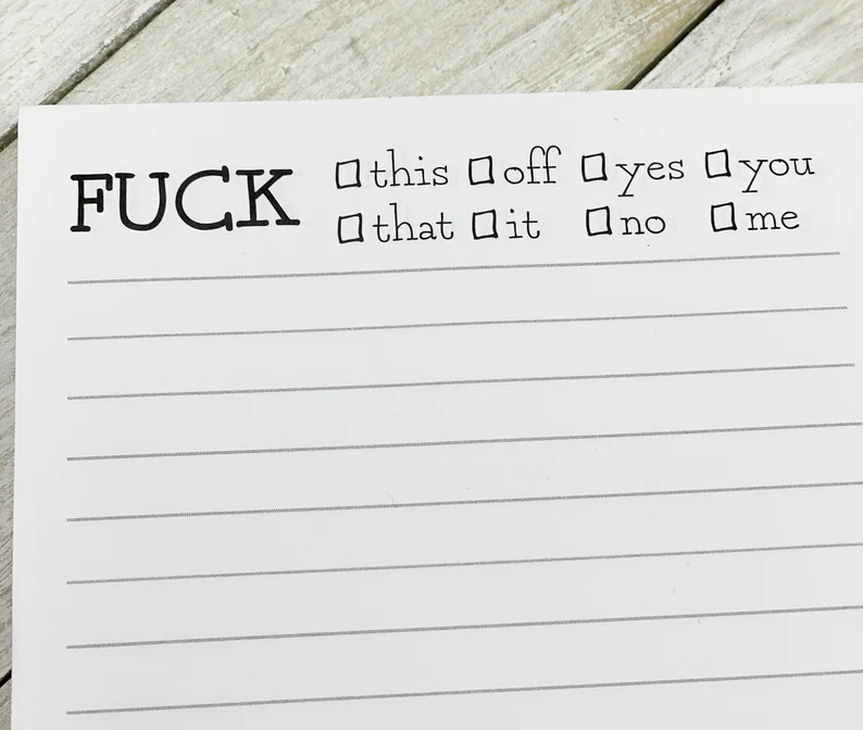 Funny Spoof Post-It Notes And Pens
