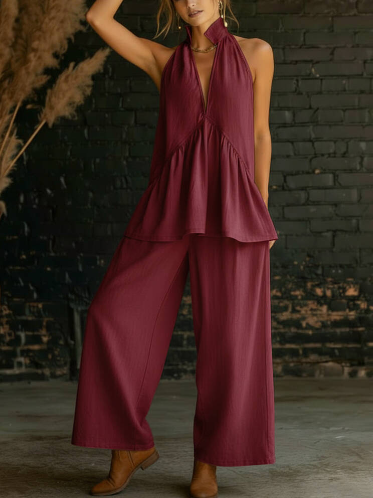 🔥Summer Arrivals🌟Cozy Linen Cotton Two-piece Set