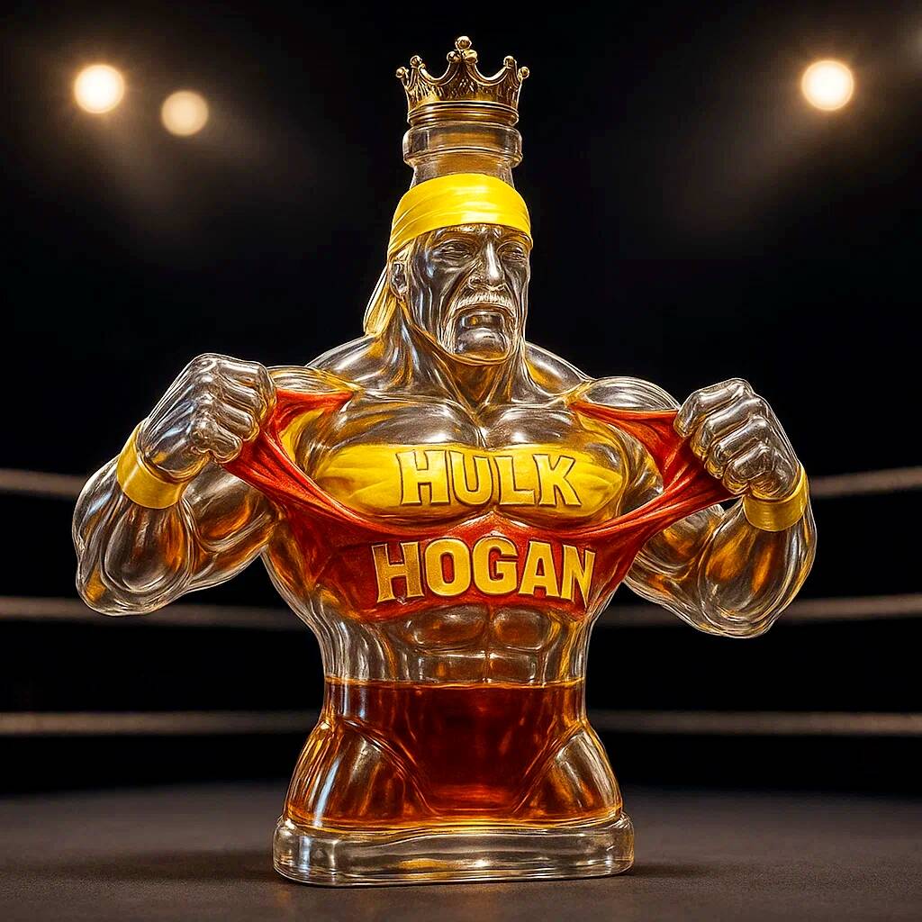 Legendary Champion Hulk Hogan Whiskey Bottle