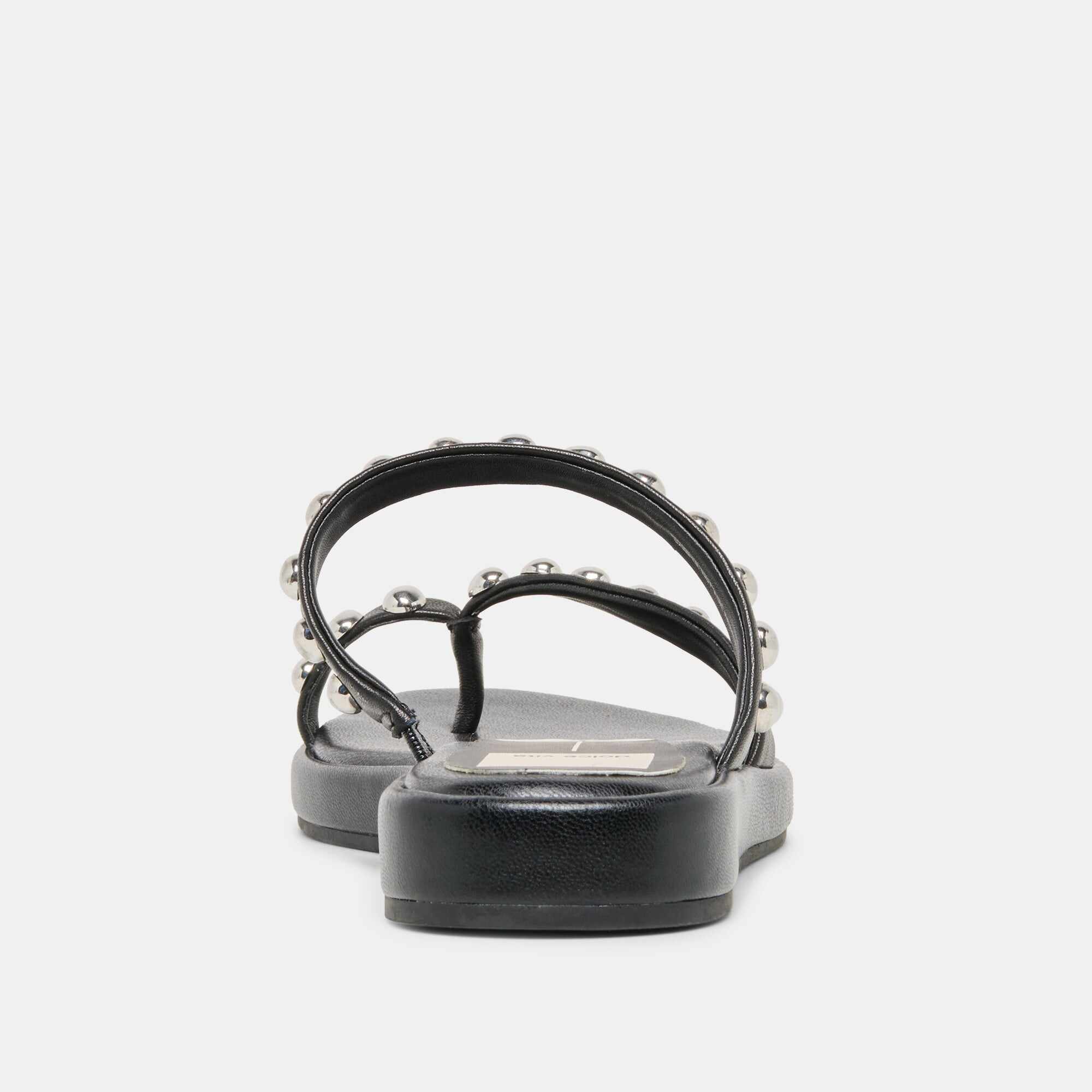 AMARY STUD SANDALS BLACK LEATHER