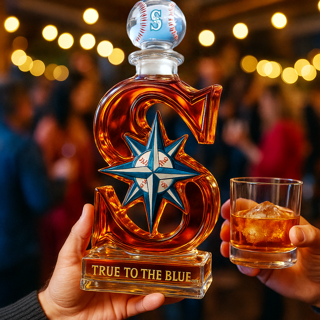 ⚓Seattle Mariners Whiskey Bottle
