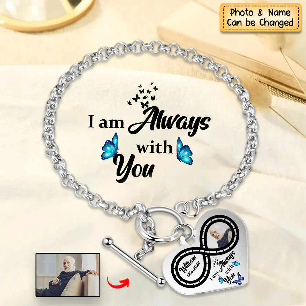National Parents' Day❤Personalized Infinite love Heart Bracelet - I'm Always With You - Memorial Gift