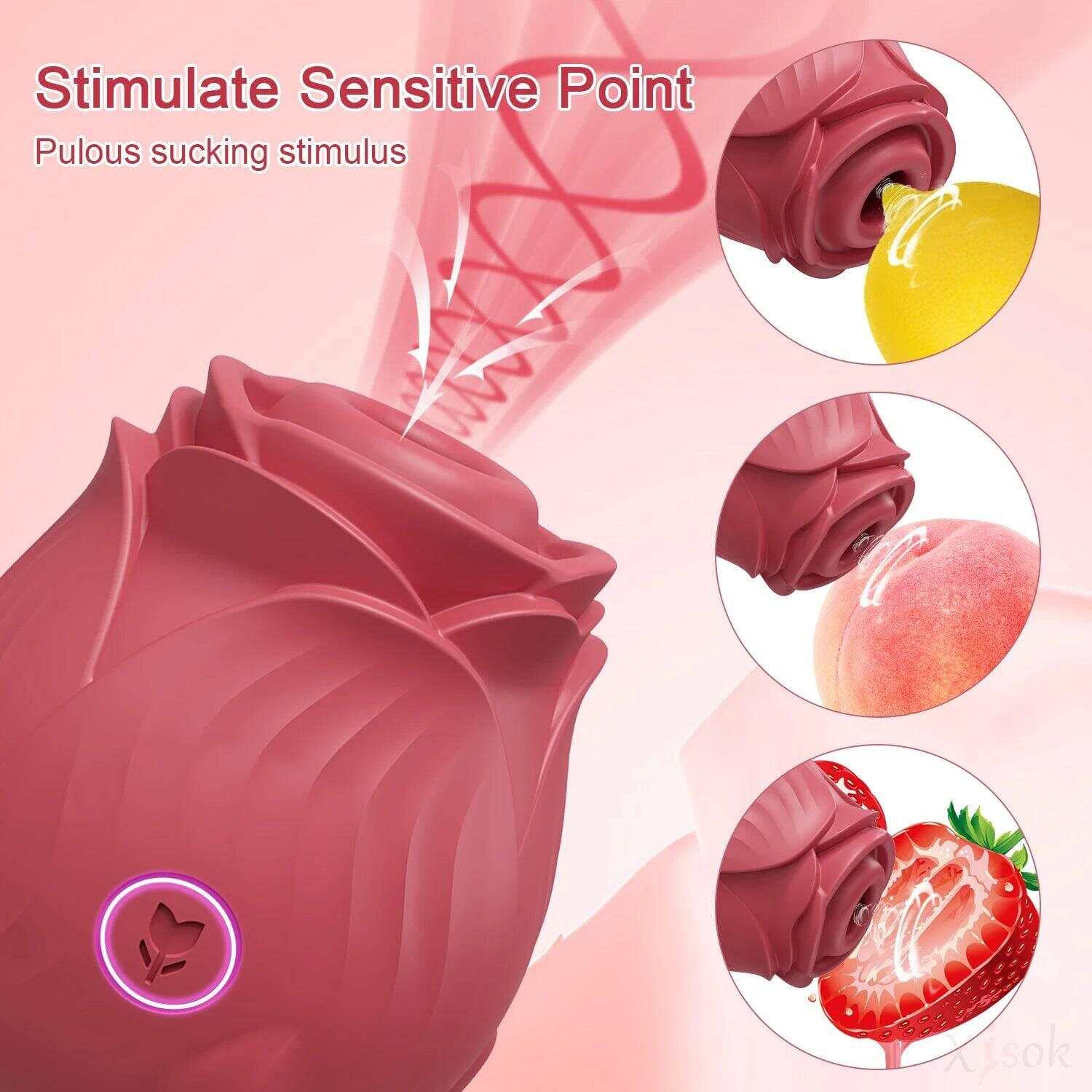 Rose Sucking Vibrator – Clit & Nipple Stimulator