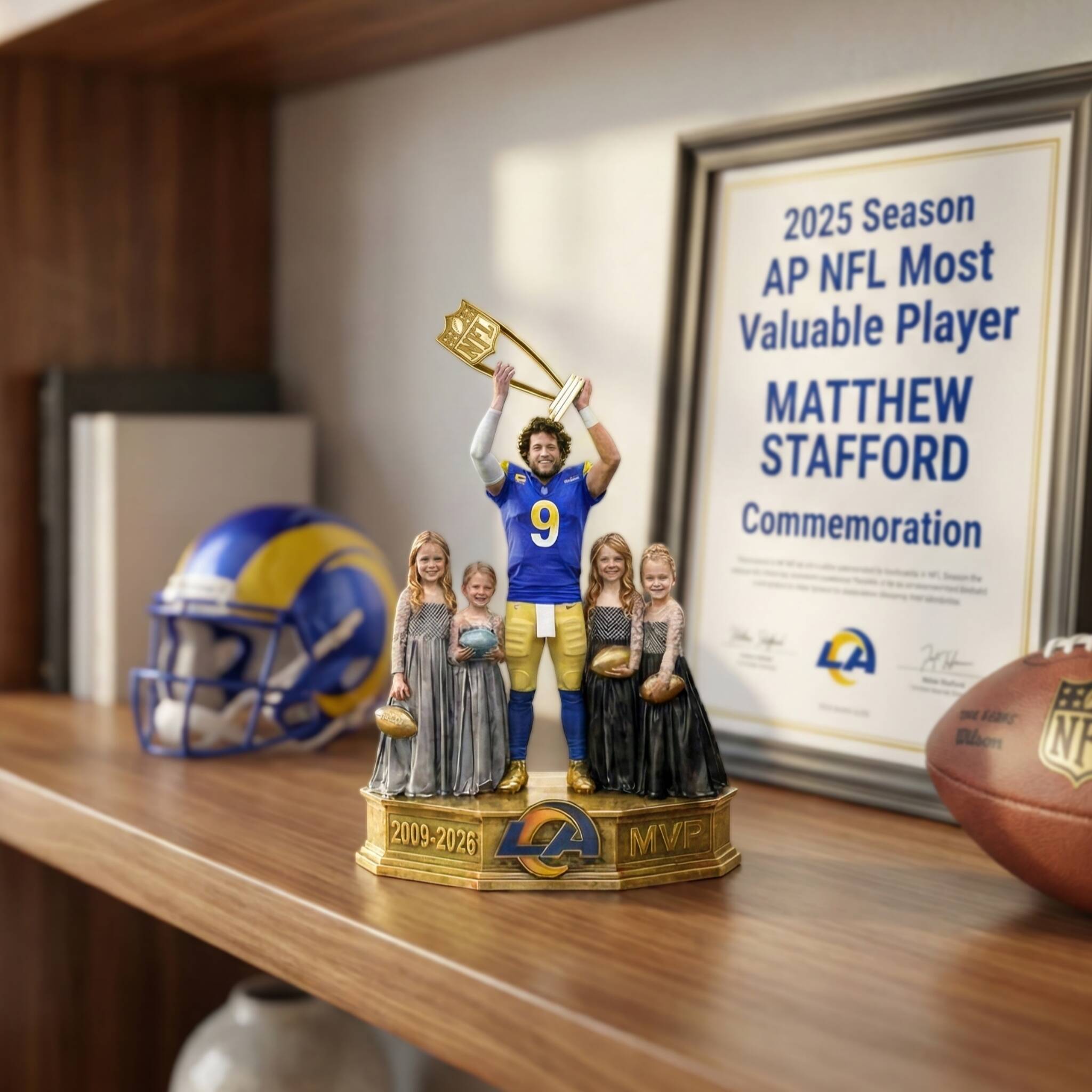 Los Angeles Rams – Matthew Stafford 2025 MVP Commemorative Charm