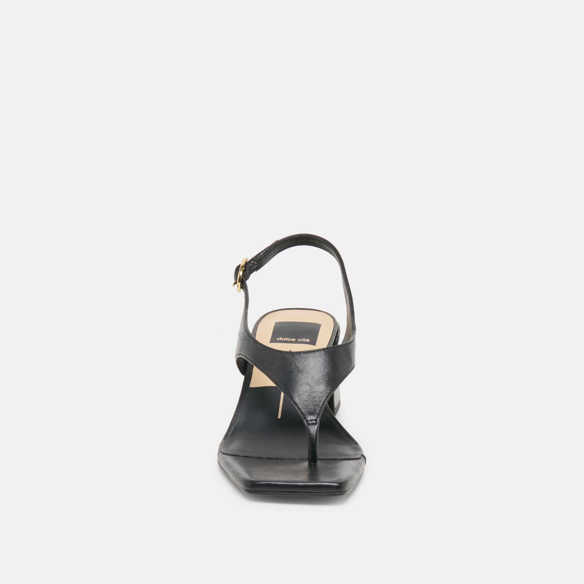 YVES HEELS BLACK LEATHER