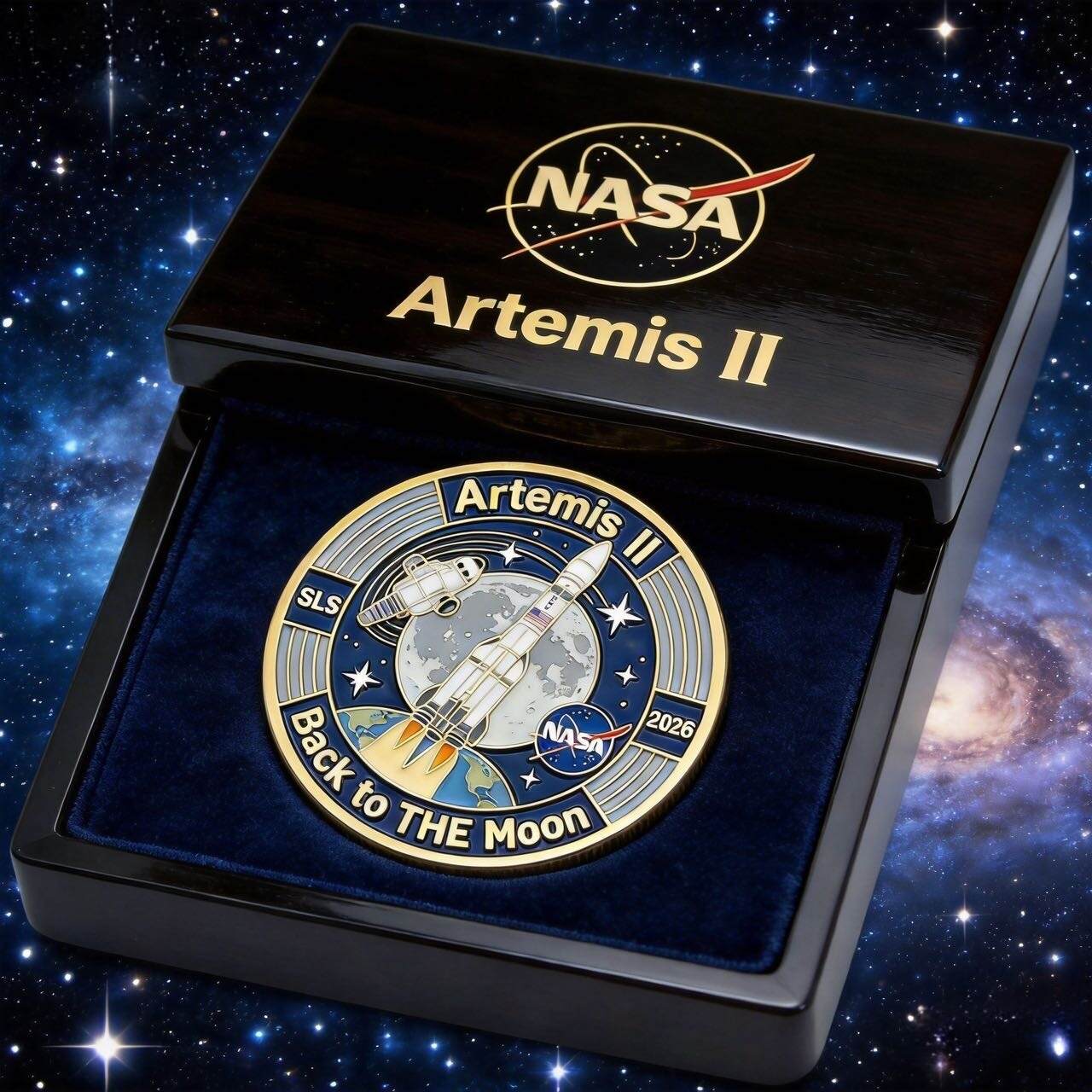 NASA Artemis II: Return to the Moon — Legacy Challenge Coin 🌕🚀