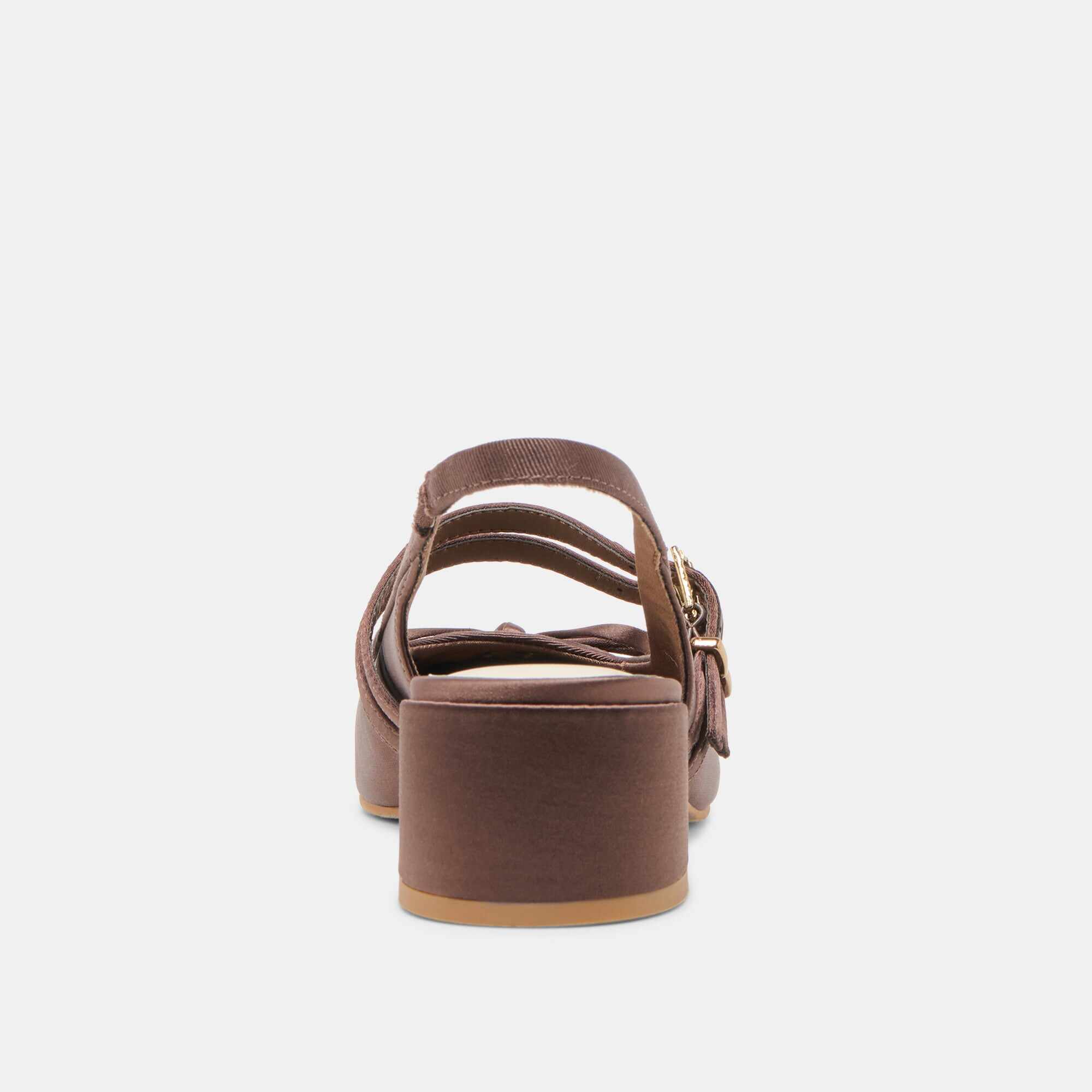 LORIS HEELS MAHOGANY SATIN