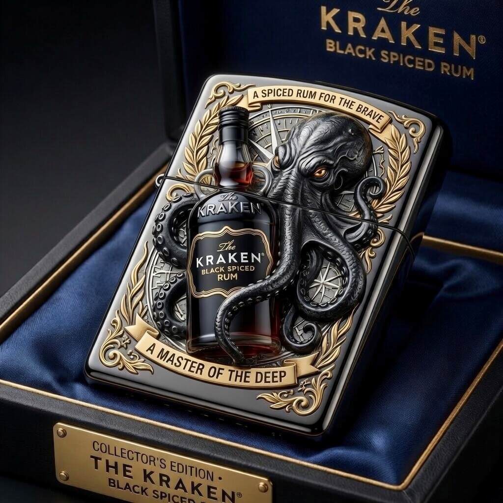 The Kraken Black Spiced Rum Collector’s Edition Lighter
