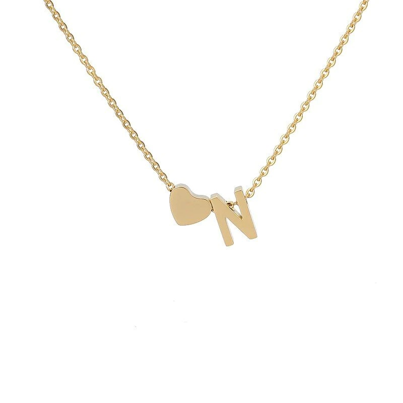 🔥Last Day 69% OFF ✨Personalized Gold Heart A-Z Initial Necklace Jewelry Gift for Her