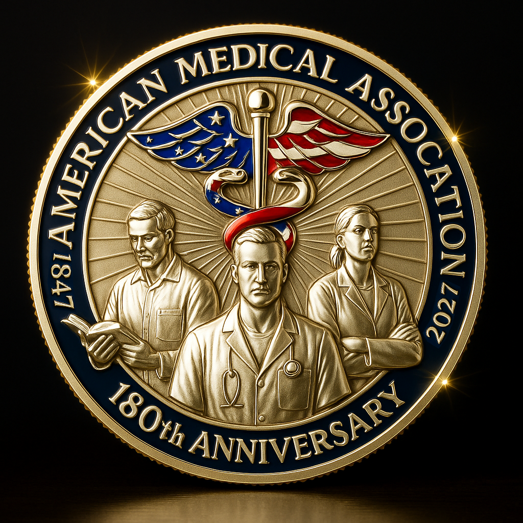 American Medical Association 180th Anniversary Coin