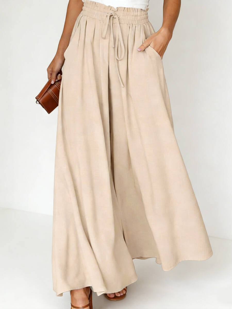 🔥Summer Arrivals🌟Women's Elastic Wide-leg High-waisted Trousers