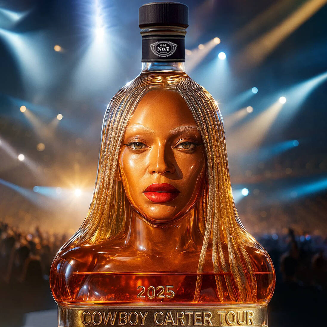 Beyoncé Cowboy Carter Tour Whiskey Bottle