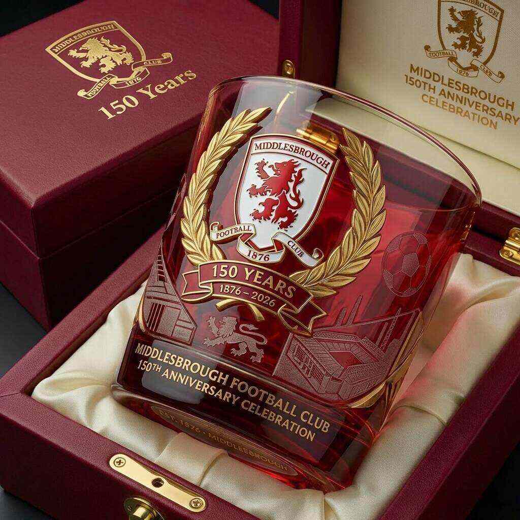 Middlesbrough FC 150th Anniversary Whisky Glass (Pre-sale)