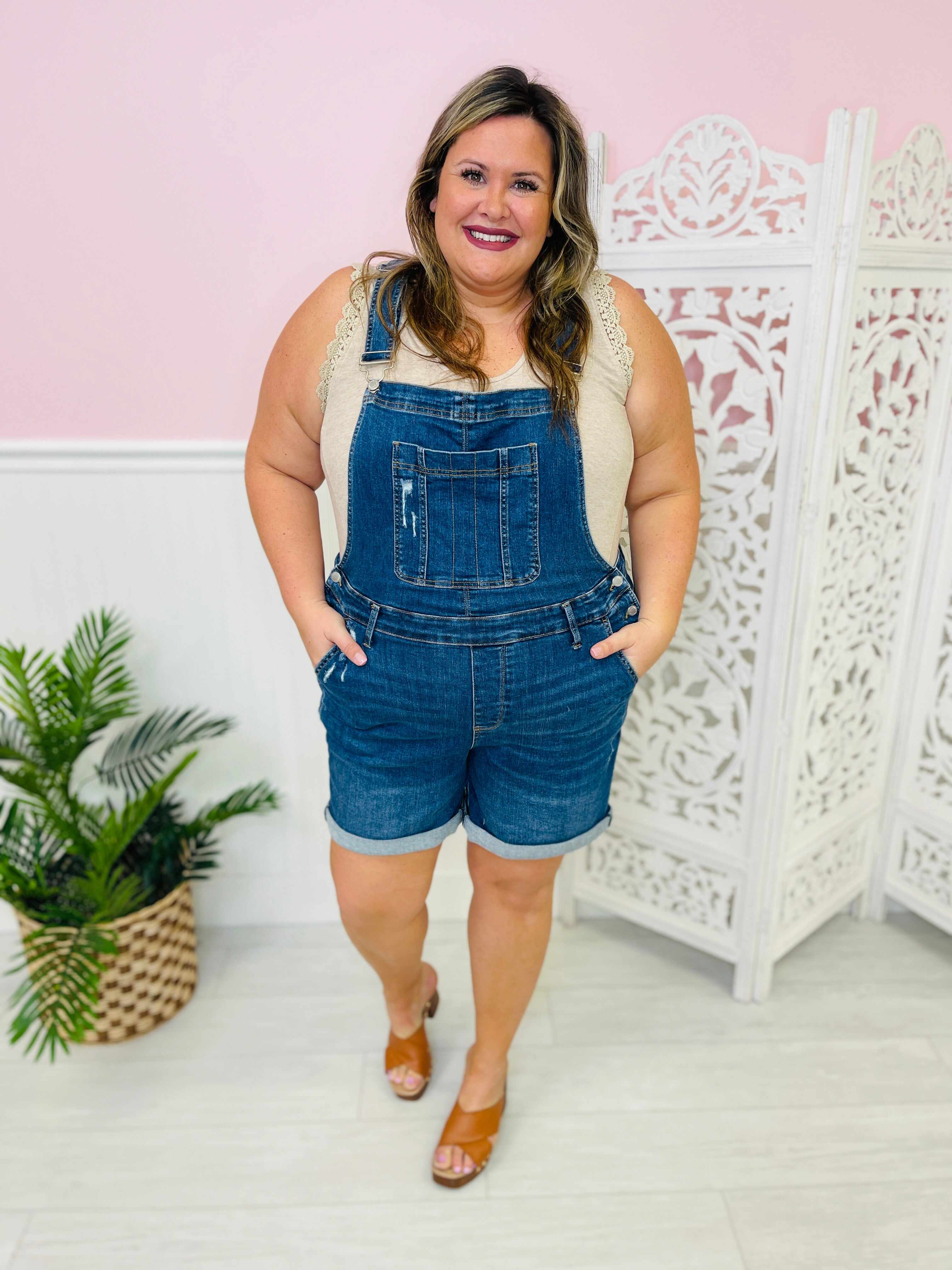 REG/CURVY Overachiever Double Cuff Overalls