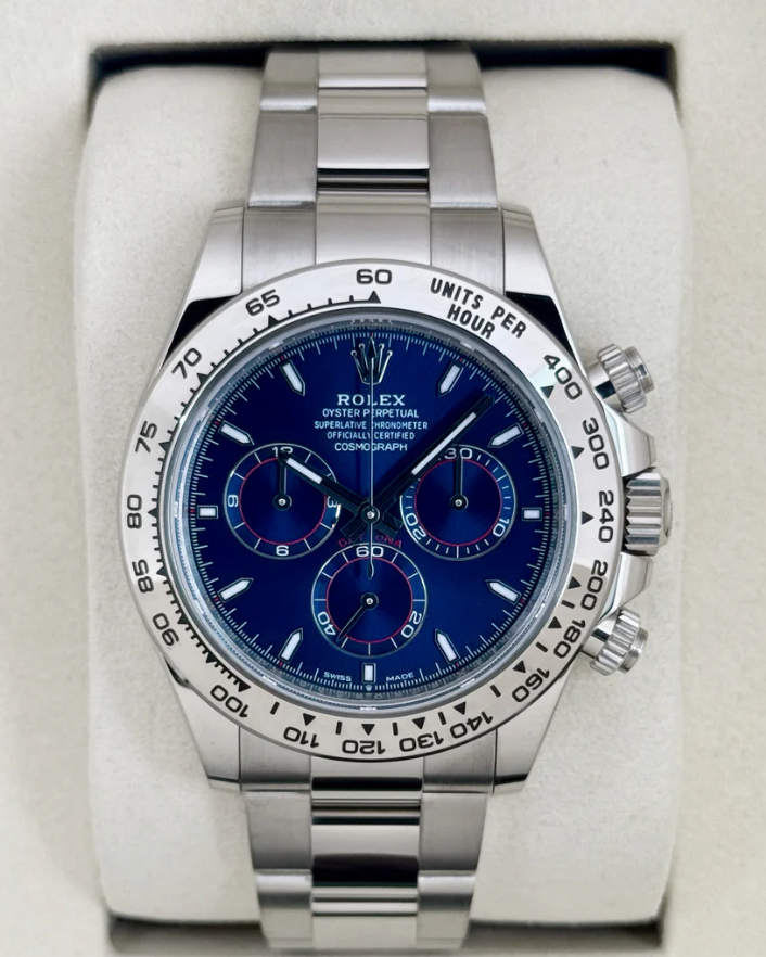 NEW 2026 Rolex Daytona 40mm 126509 White Gold Blue Dial