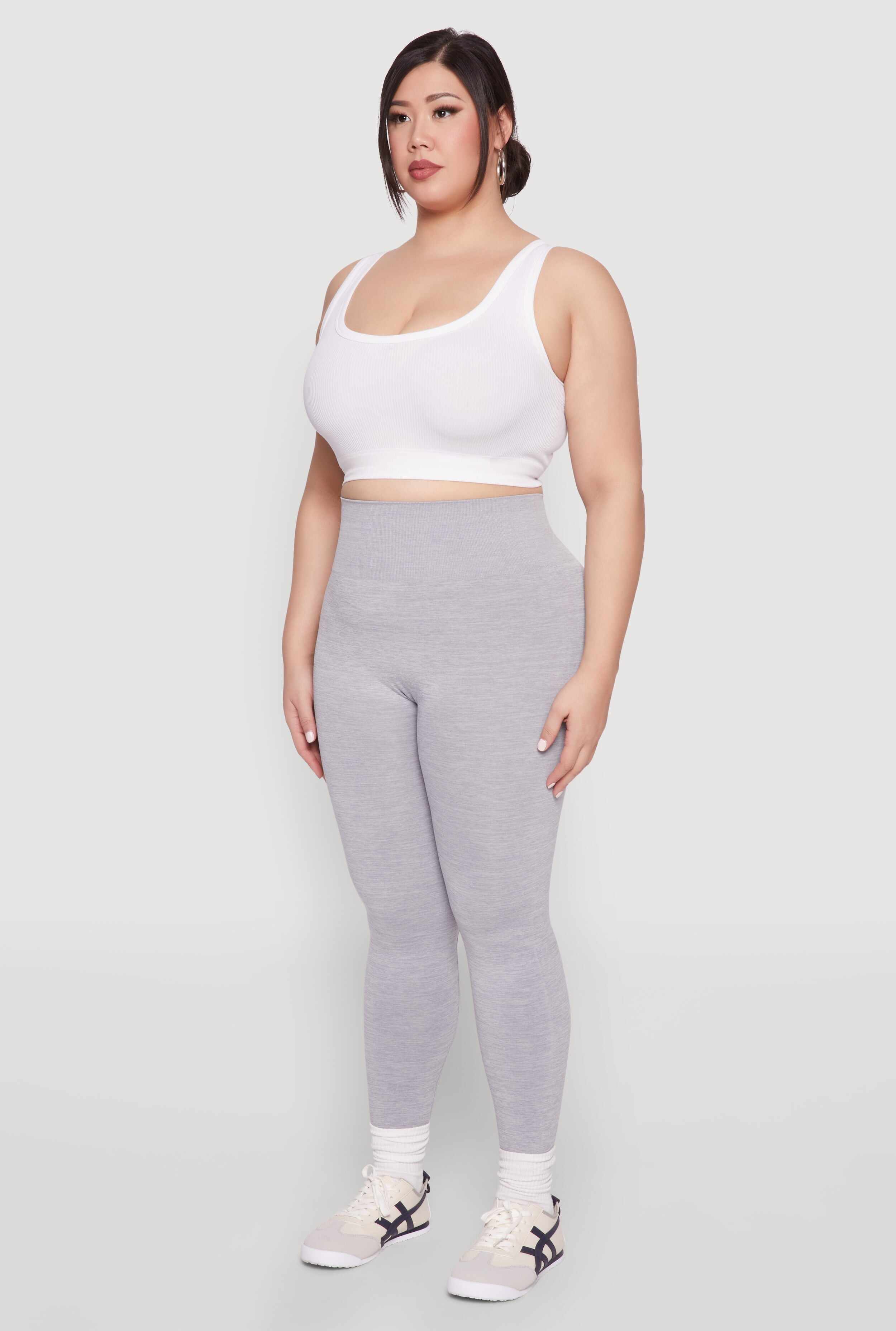 Plus Size High Waisted Seamless Leggings