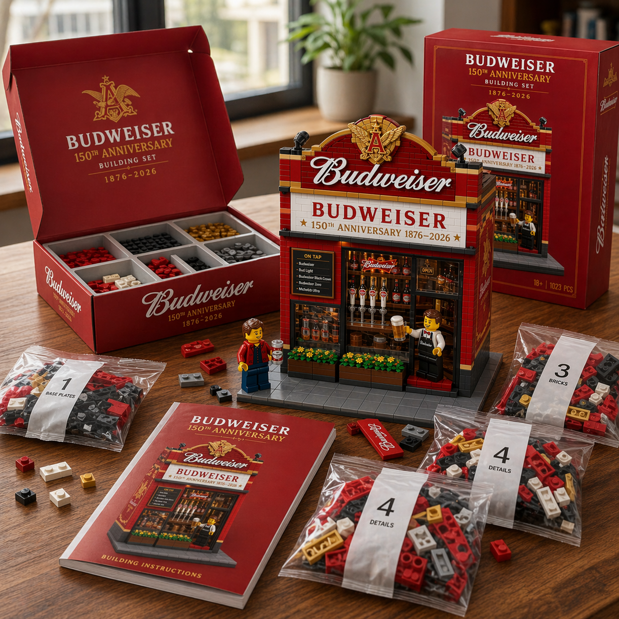 Budweiser 150th Anniversary Collection Building Blocks Set