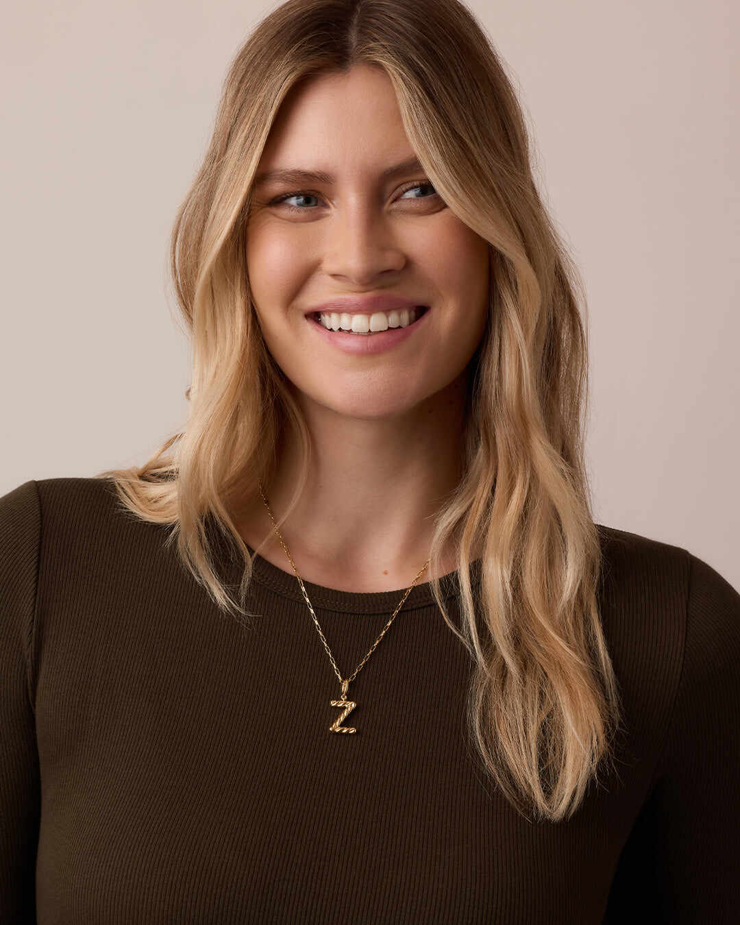 Crew Alphabet Statement Charm Necklace