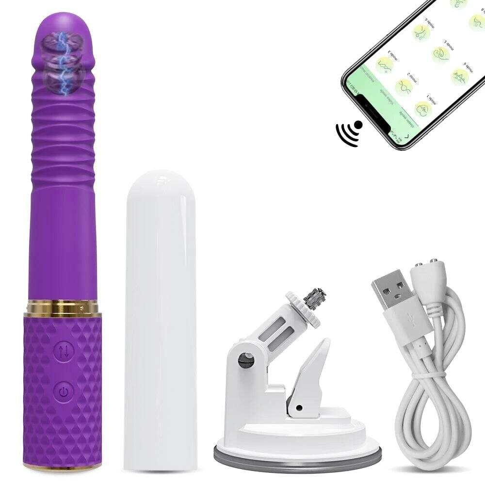 Telescopic Dildo Vibrator – Automatic G-Spot Thrusting Toy