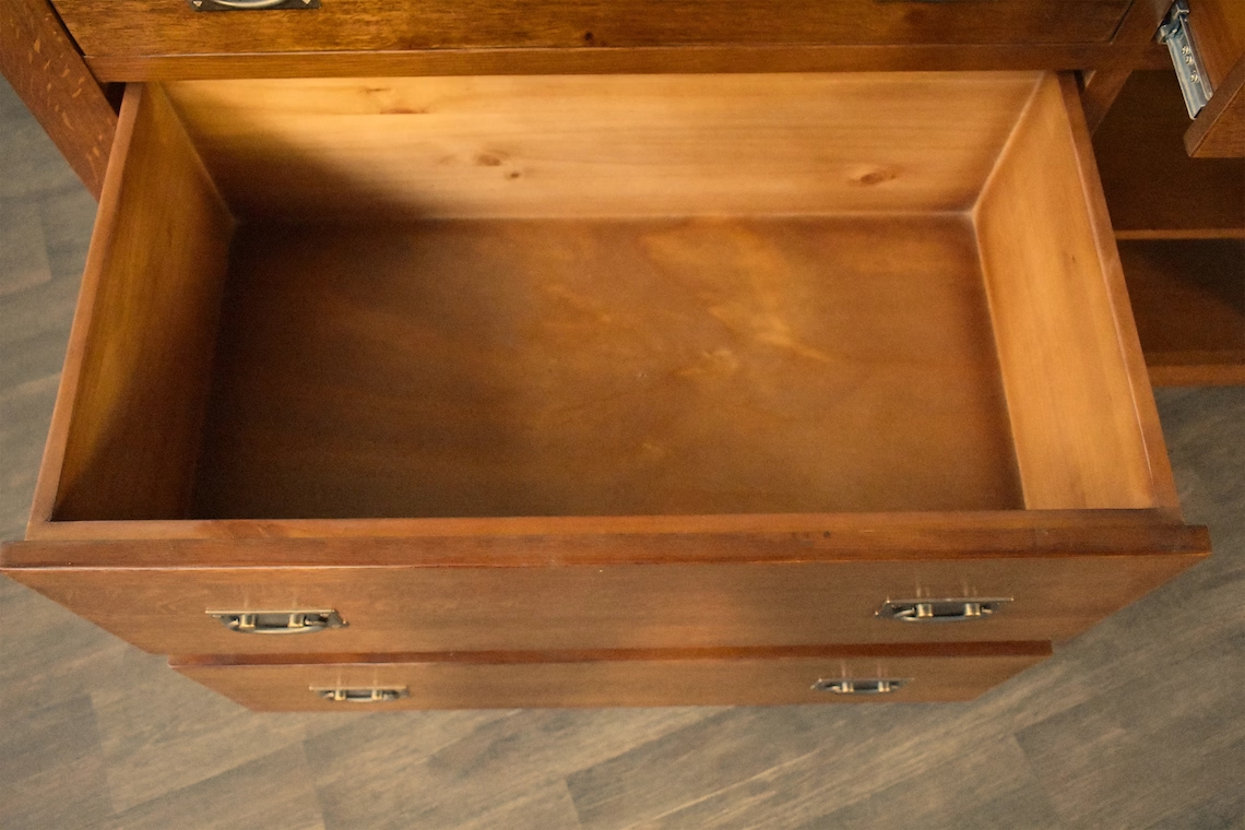 Mission 4 Drawer Oak Kitchen Island 60'' - Michael's Cherry