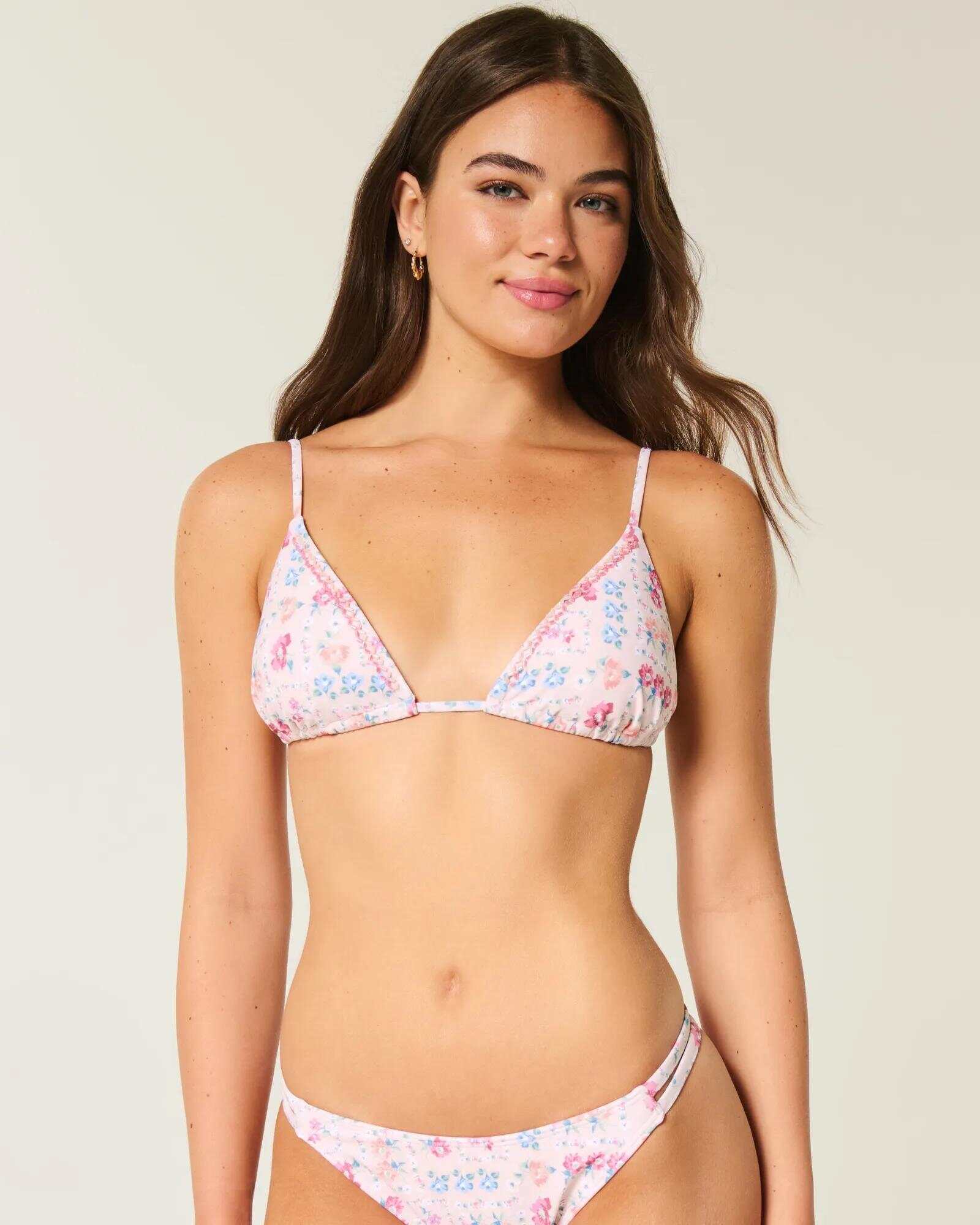 Embellished Triangle Bikini Top