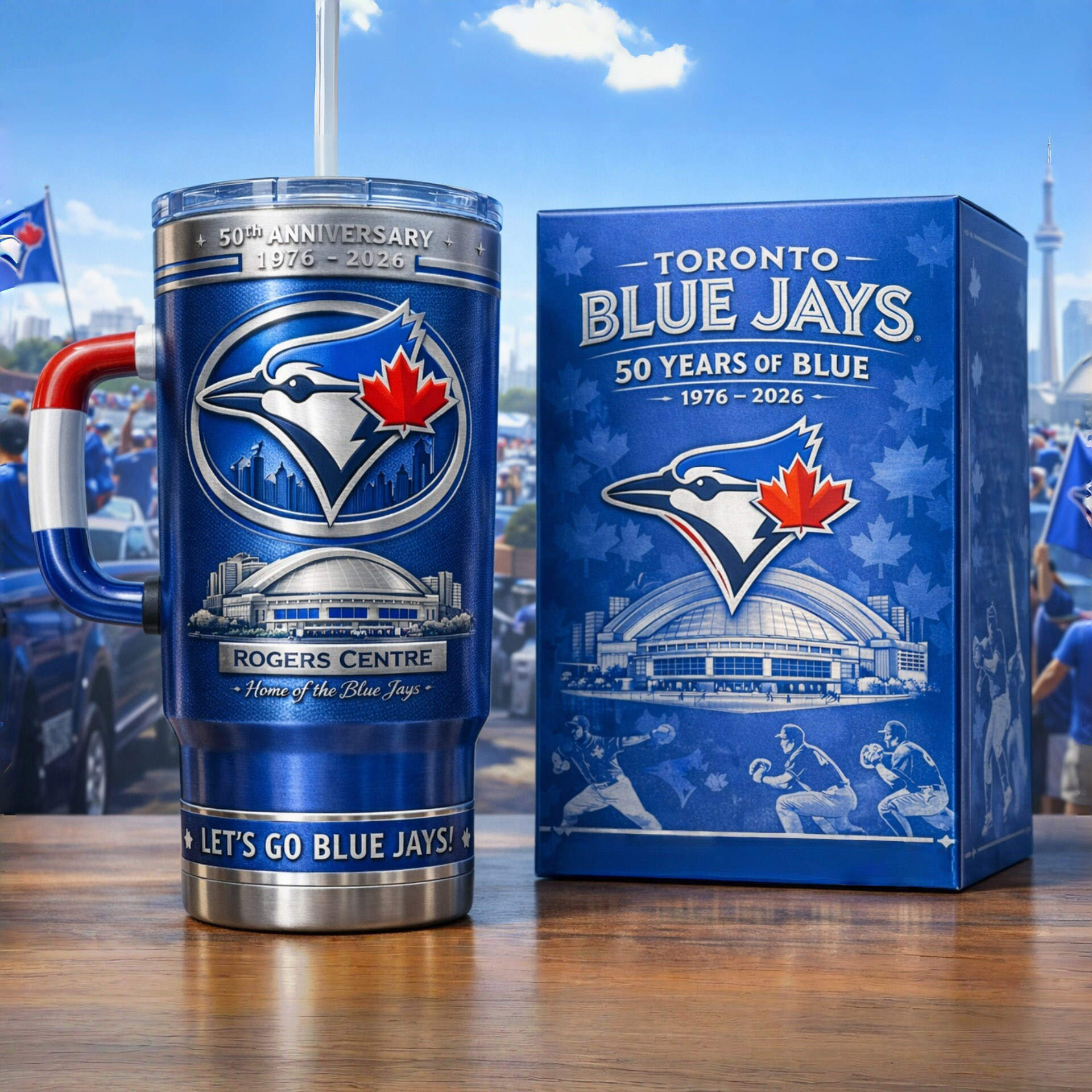 Toronto Blue Jays 50th Anniversary Tumbler (1976-2026)