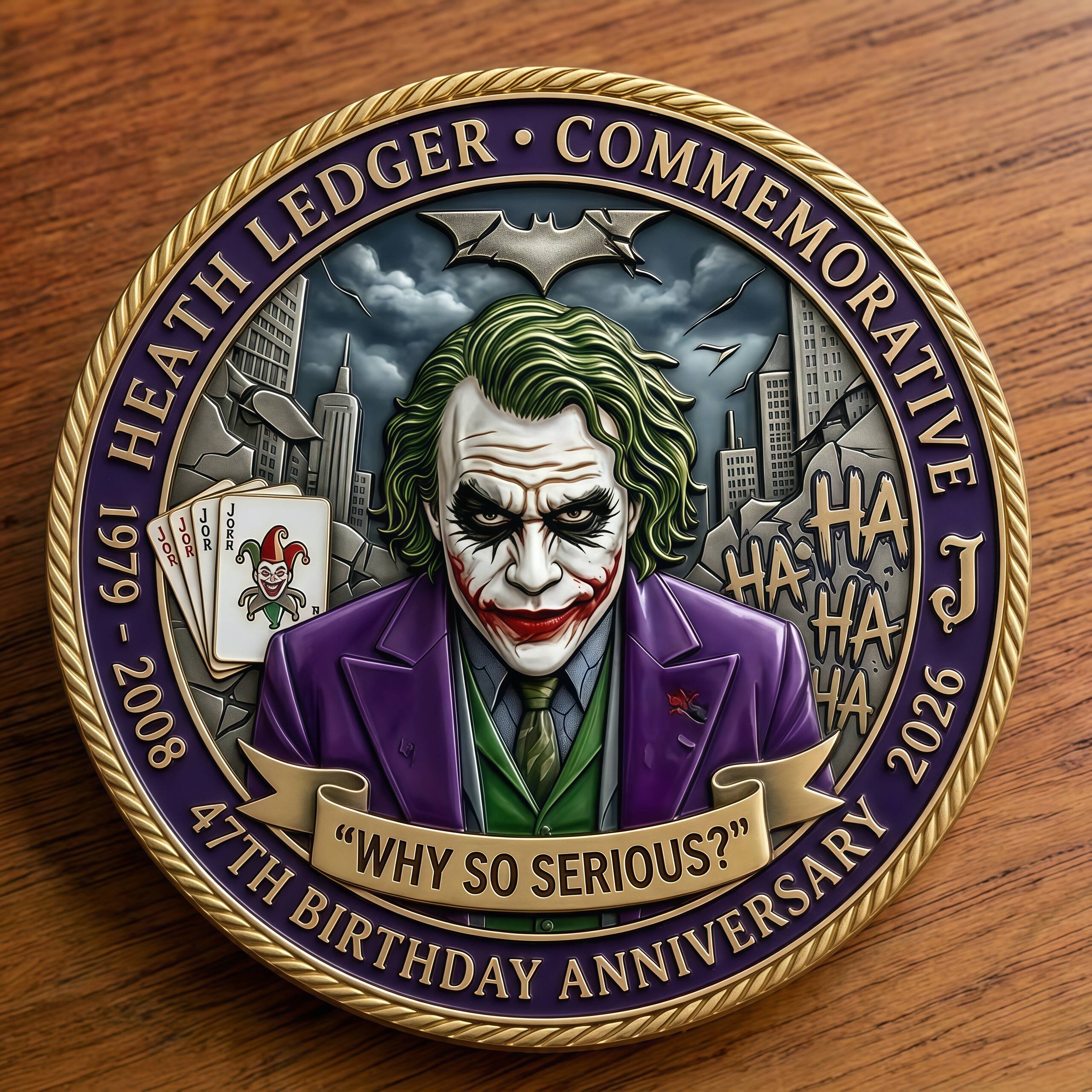 Heath Ledger Commemorative Joker Coin