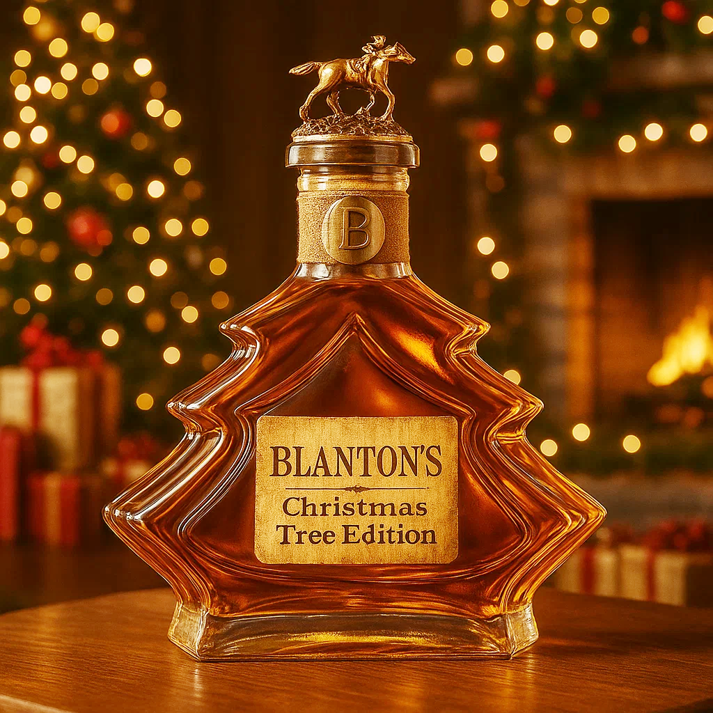 Christmas Tree Whiskey Bottle