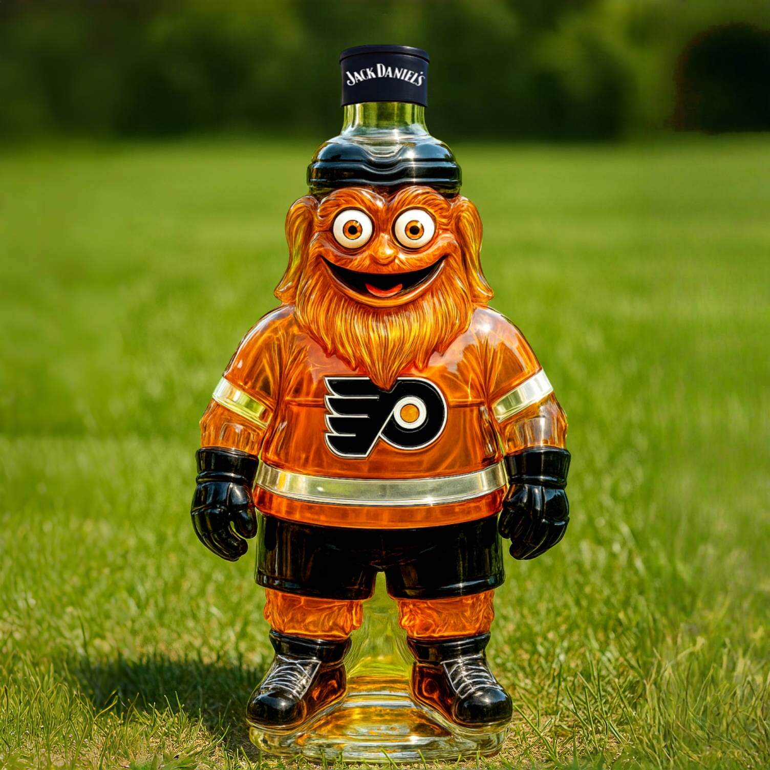 Philadelphia Flyers Gritty Whiskey Bottle