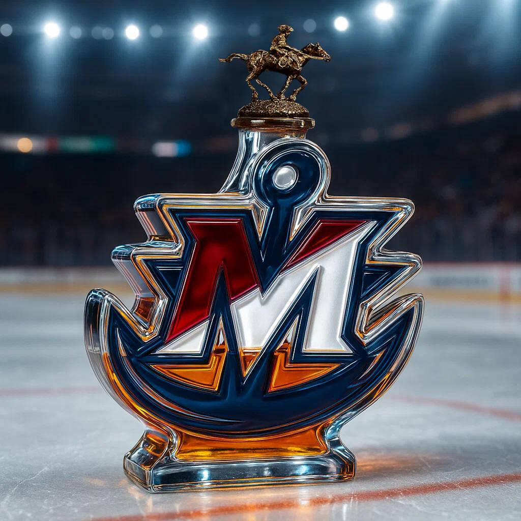 Milwaukee Admirals Whiskey Bottle