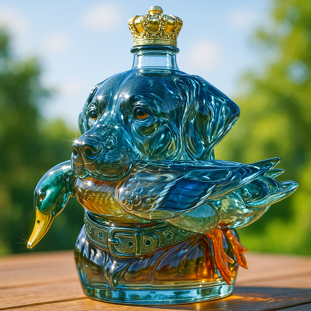 Labrador Hunting Whiskey Bottle