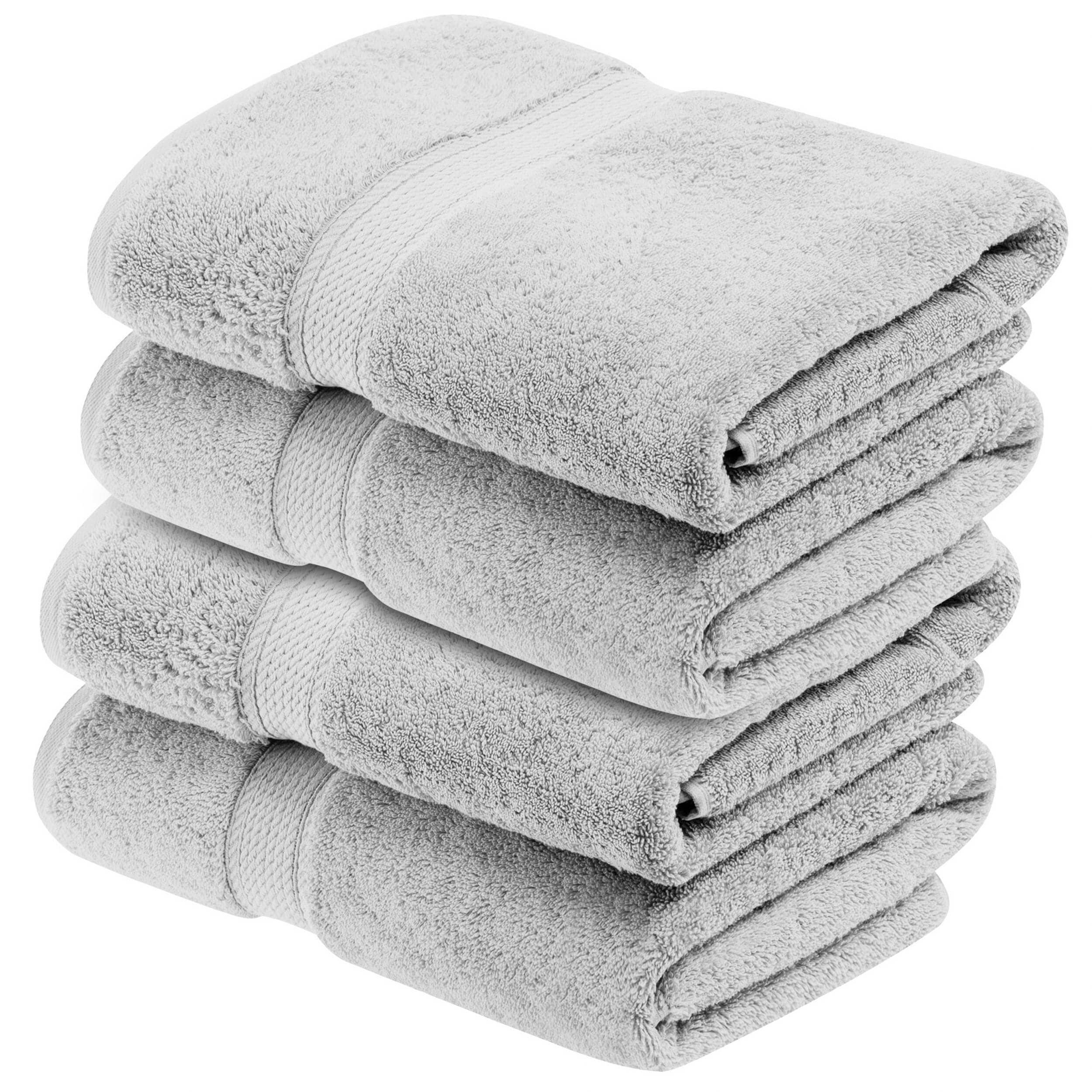 Superior Egyptian Cotton Pile Heavyweight Bath Towel Set of 4