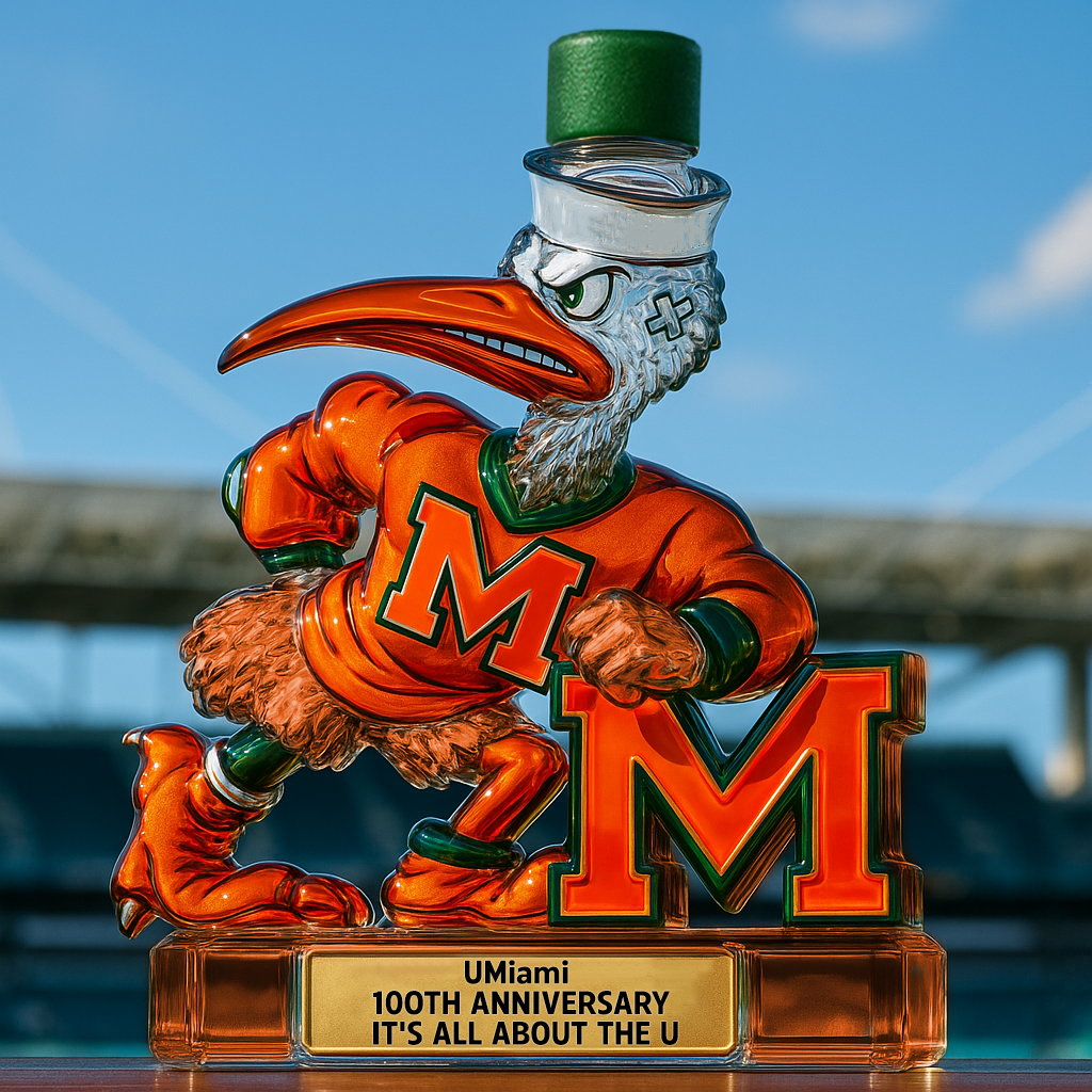 UMiami Whiskey Bottle