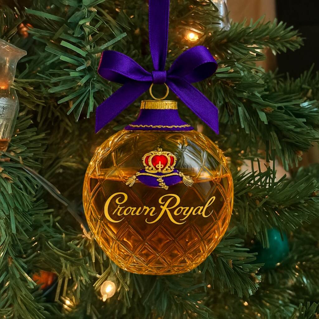 Whiskey Bottle Christmas Ornaments