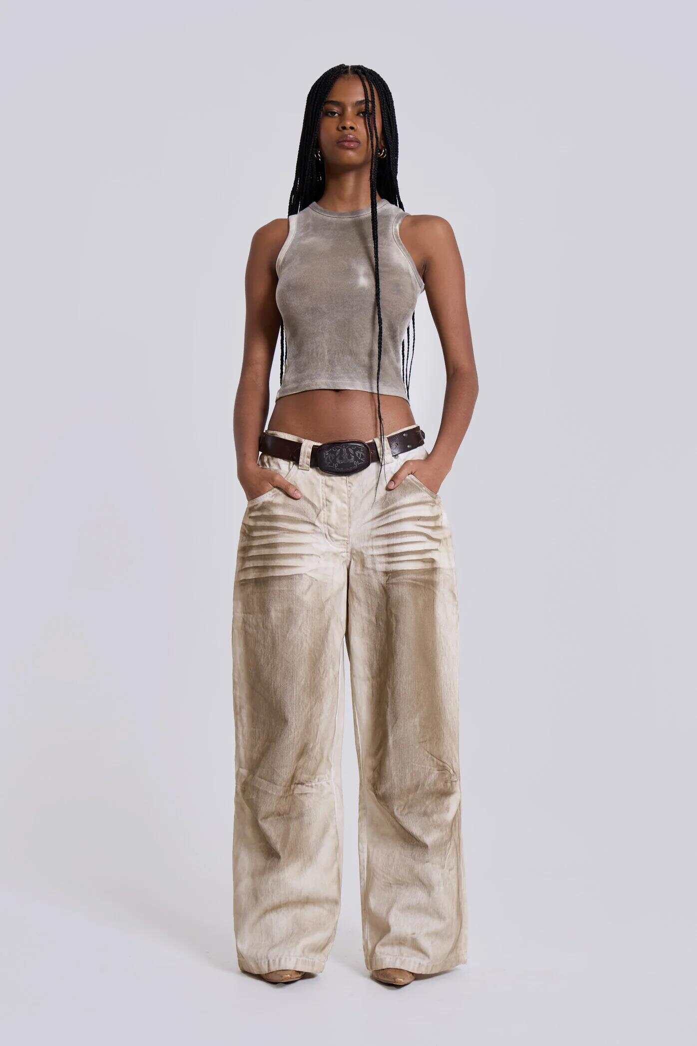 Sand Oil Wash Colossus Jeans