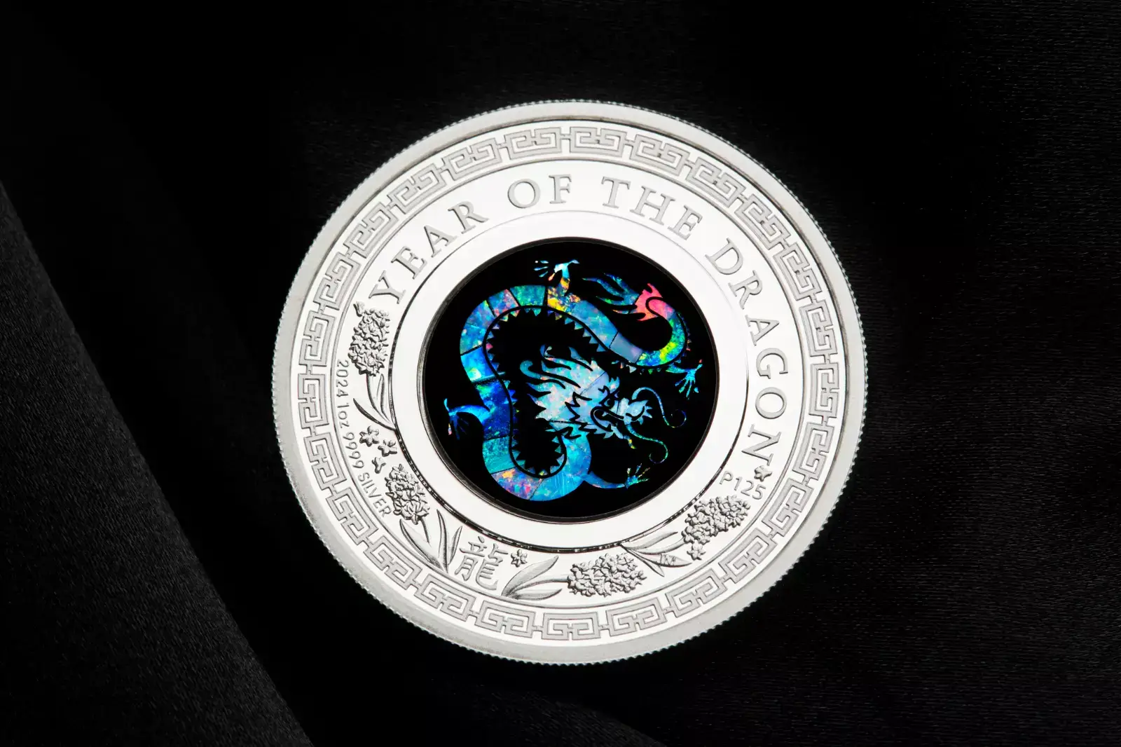 2024 Australia Opal Series Lunar Year of the Dragon 1oz Silver Proof $1 Coin