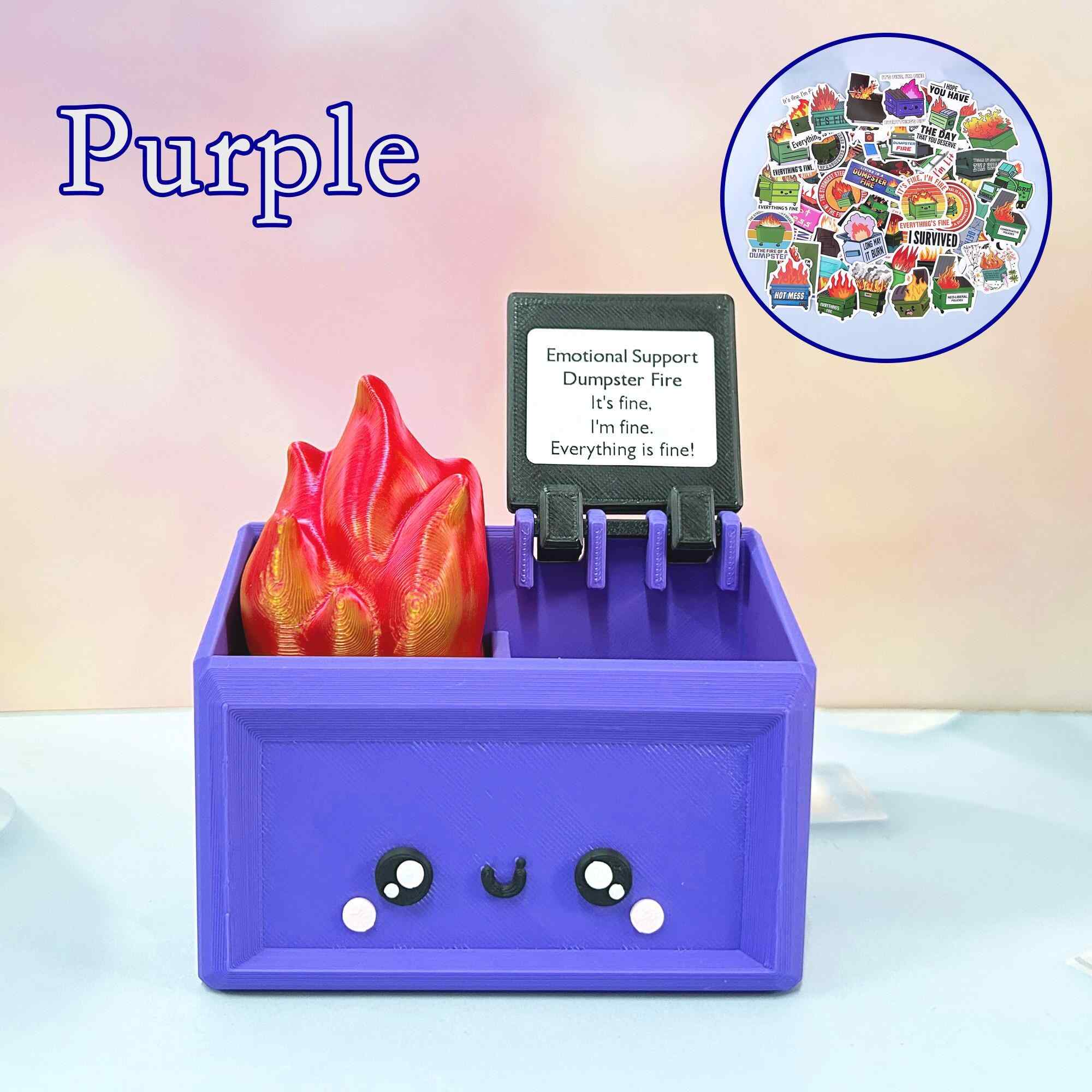 Dumpster Fire Desk Accessories Pen Holder