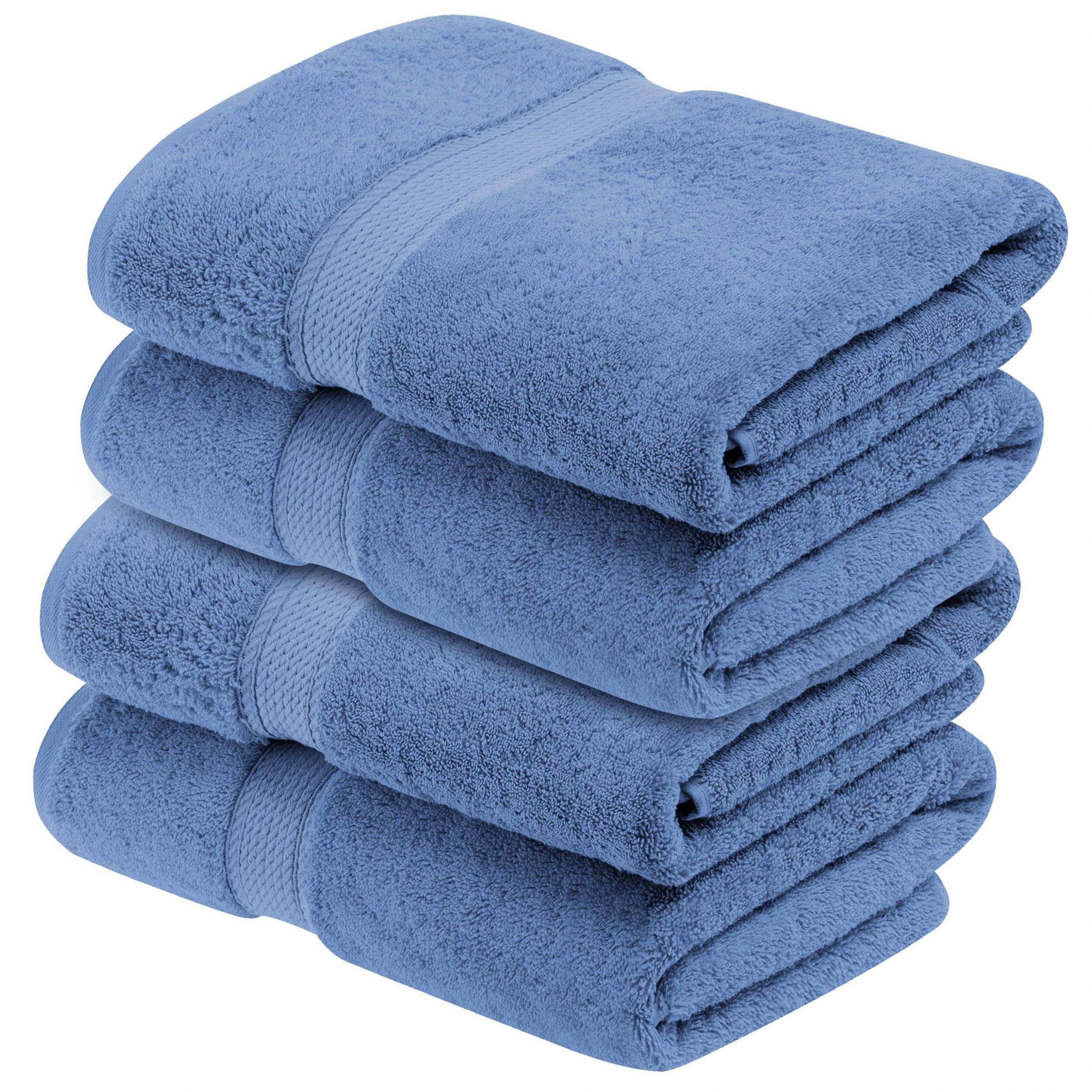 Superior Egyptian Cotton Pile Heavyweight Bath Towel Set of 4