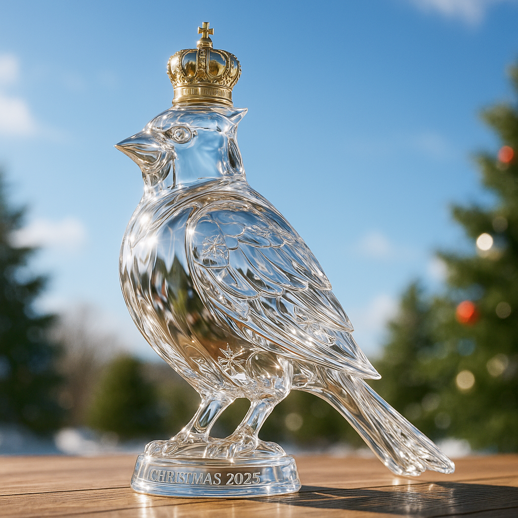 Christmas Cardinal Limited Edition Whiskey Bottle