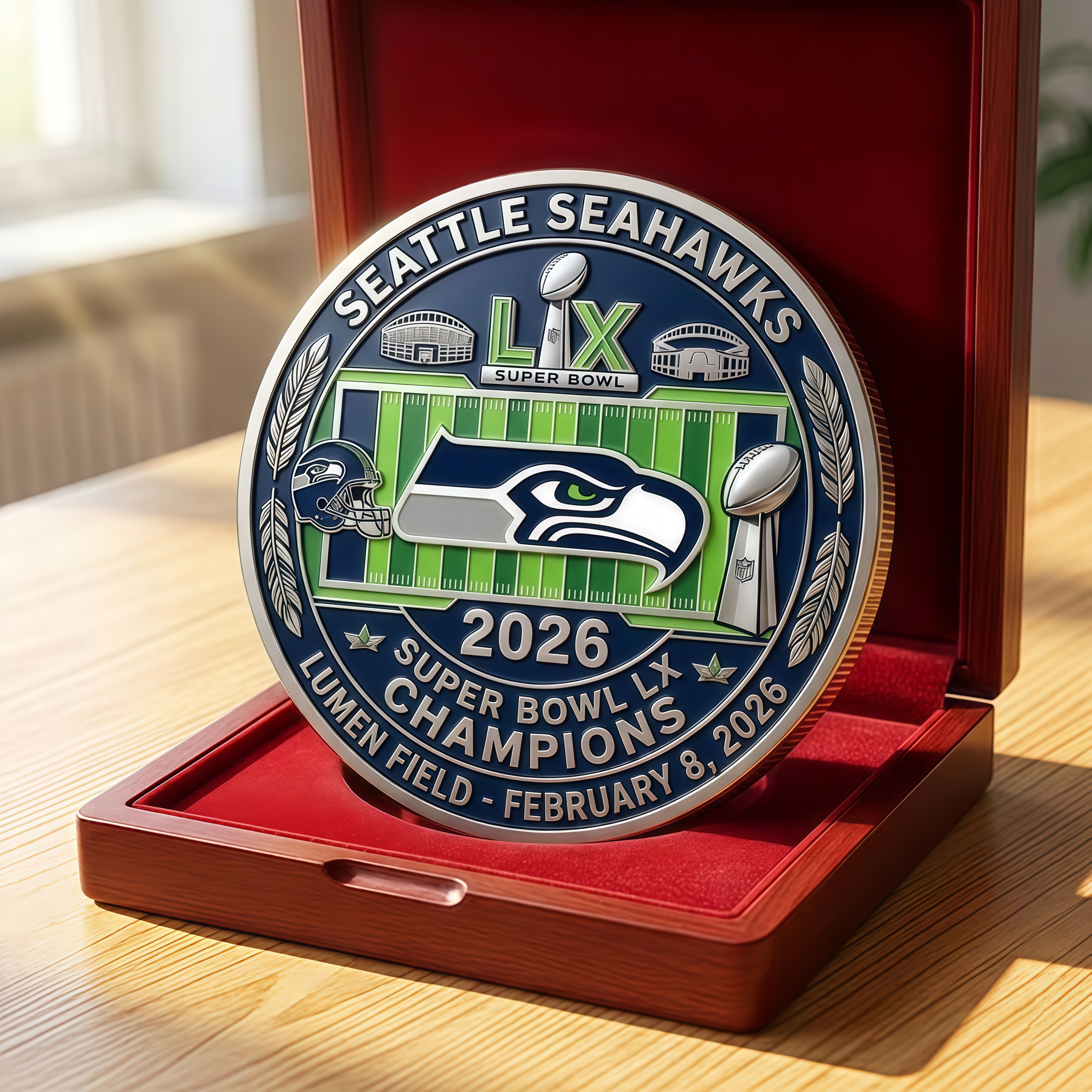 Seattle Seahawks Super Bowl LX Champions Commemorative Coin