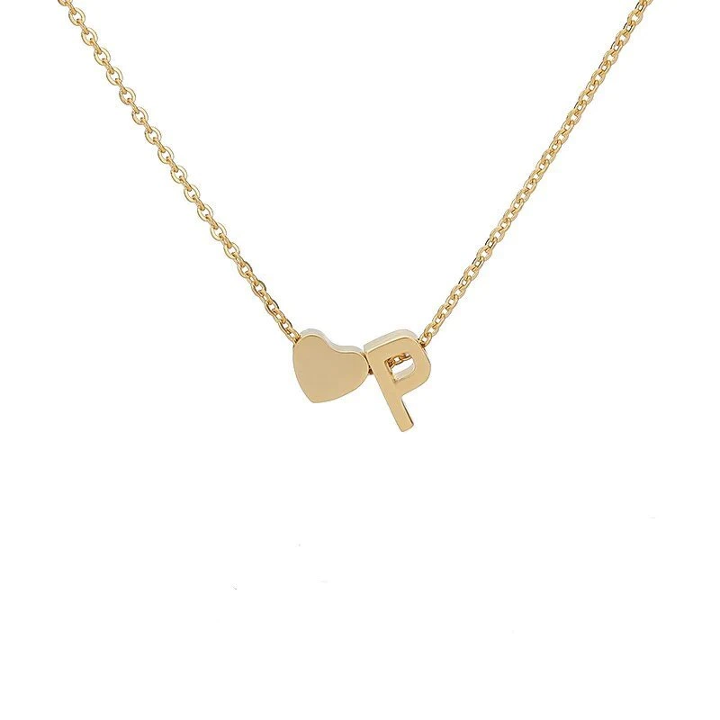 🔥Last Day 69% OFF ✨Personalized Gold Heart A-Z Initial Necklace Jewelry Gift for Her