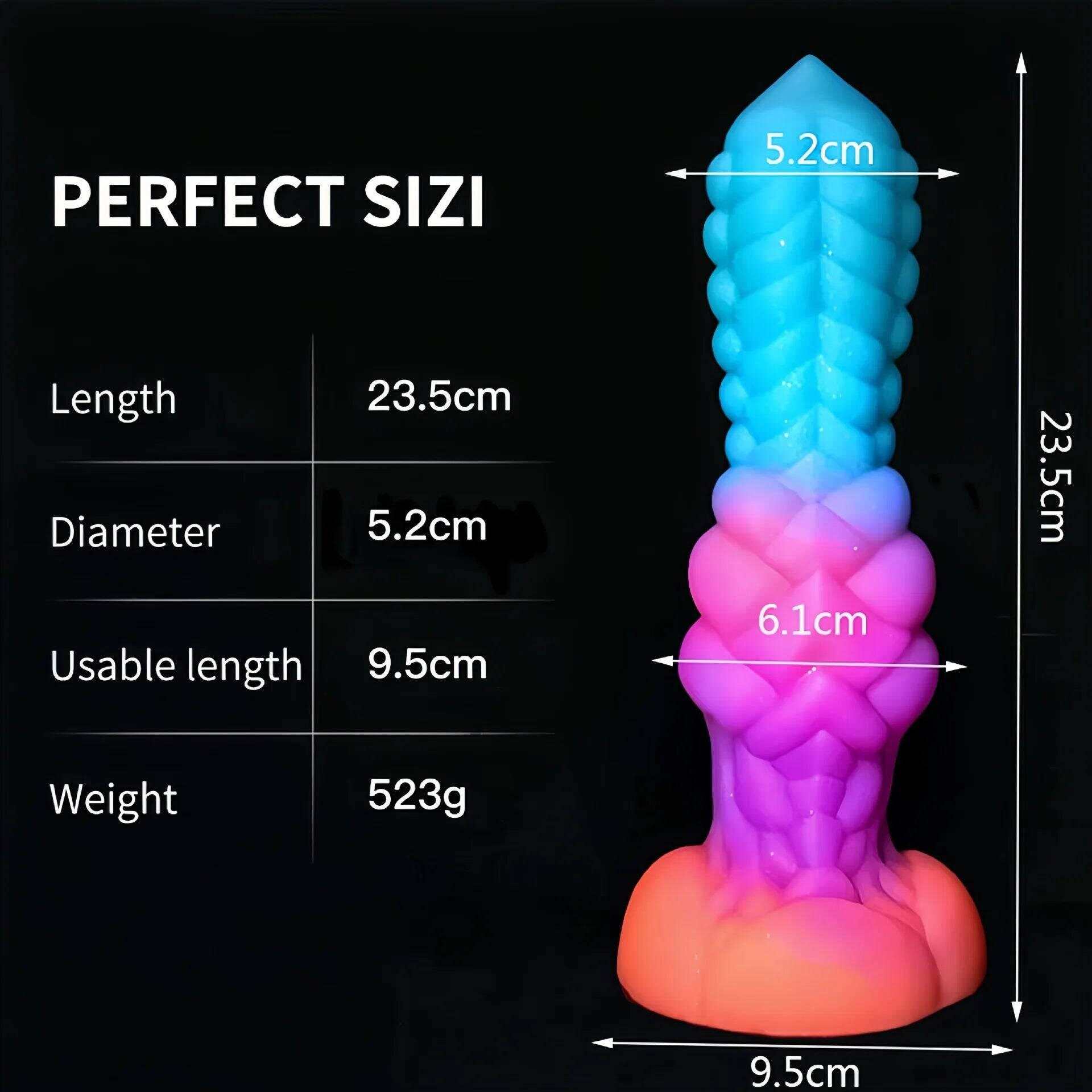 Luminous Monster Horse Dildo – Large Anal Plug for Women
