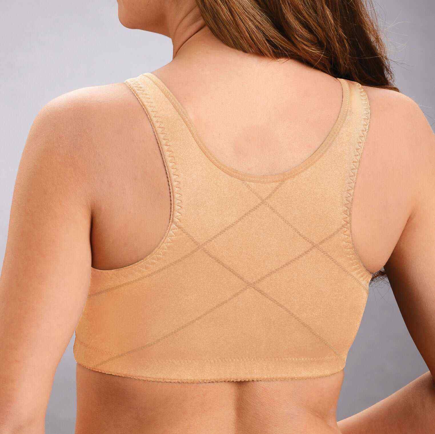 Front hooks, stretch-lace, super-lift, and posture correction �C ALL IN ONE BRA!