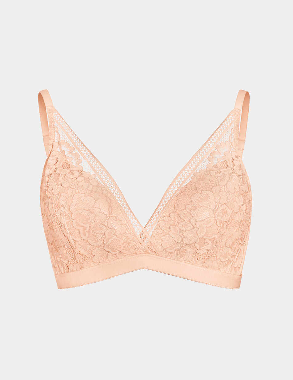 Lace Deep-V Bra