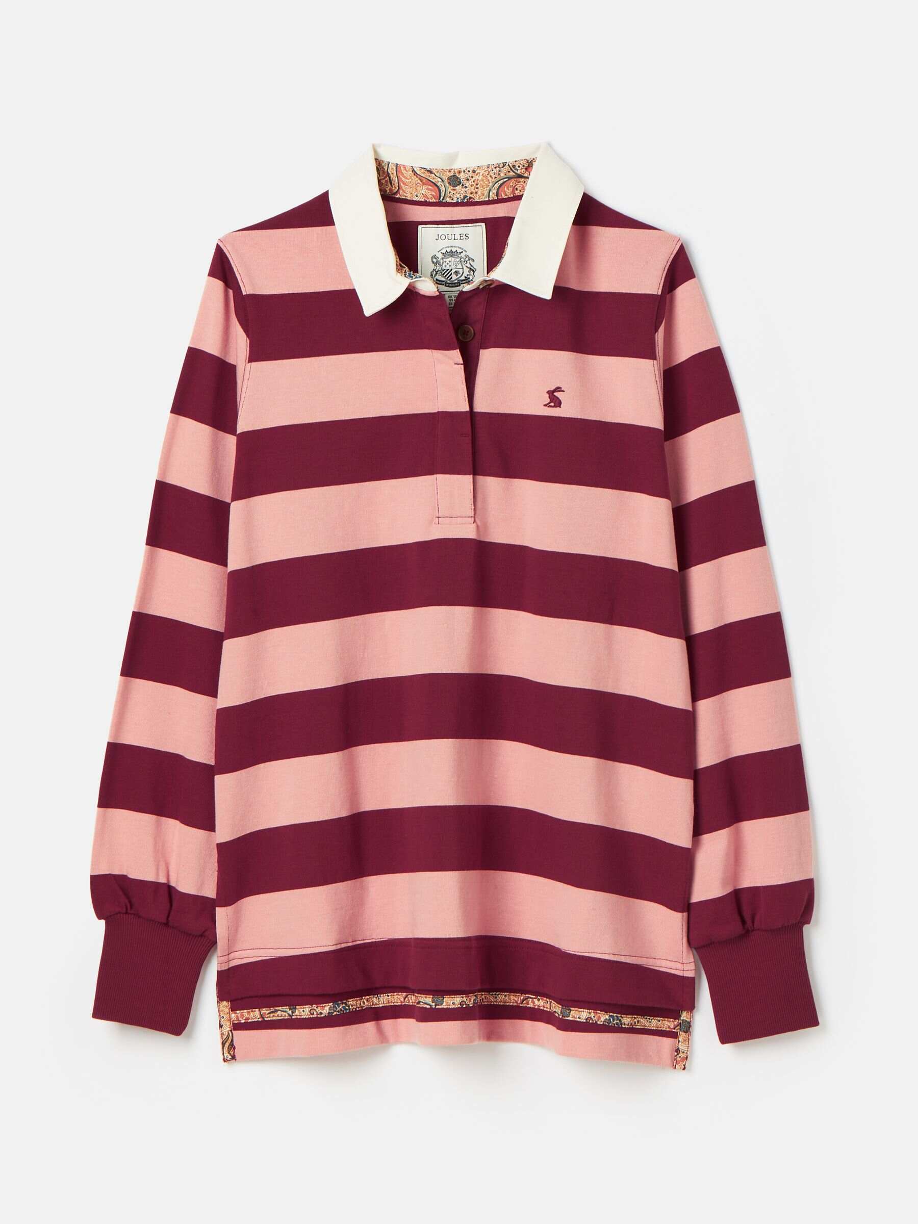 Sammie Pink & Red Striped Heavyweight Cotton Rugby Shirt